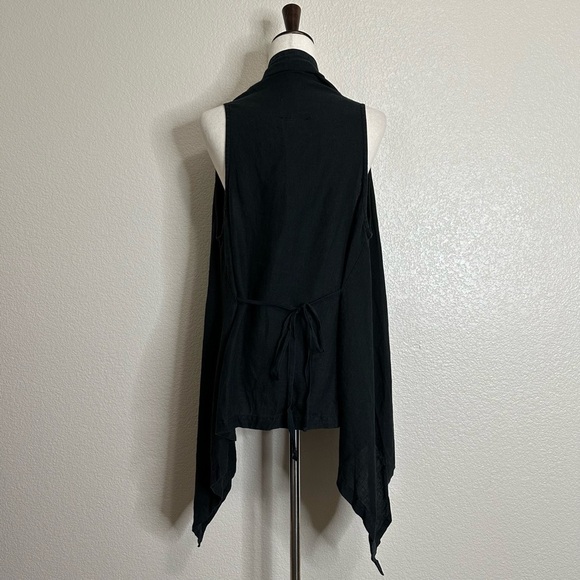 Bryn Walker 100% Linen Open Front Drape Cardigan, Sz Small - Picture 6 of 12